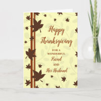Fall Bon thanksgiving Friend et son mari