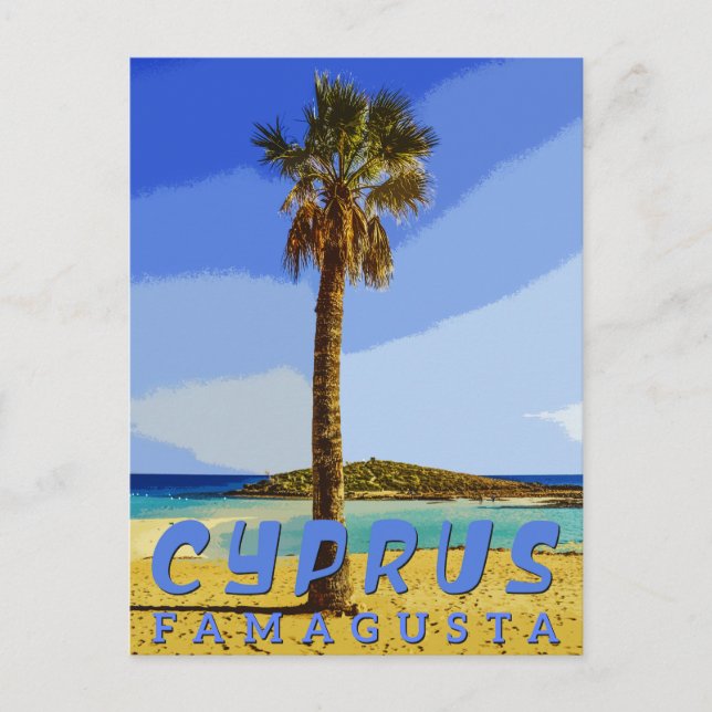 Cartes Pour Fêtes Annuelles famagusta chypre - plages de chypre (Devant)