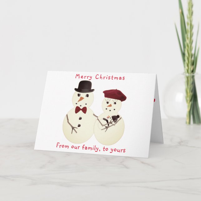Cartes Pour Fêtes Annuelles Famille Christmas greeting card (Devant)