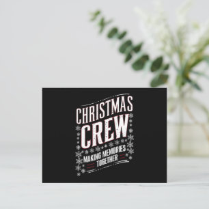 Cartes Pour Fêtes Annuelles Famille de l'équipage de Noël correspondant à la b