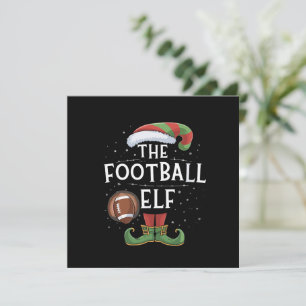 Cartes Pour Fêtes Annuelles Famille de lutins de football américain pour Noël