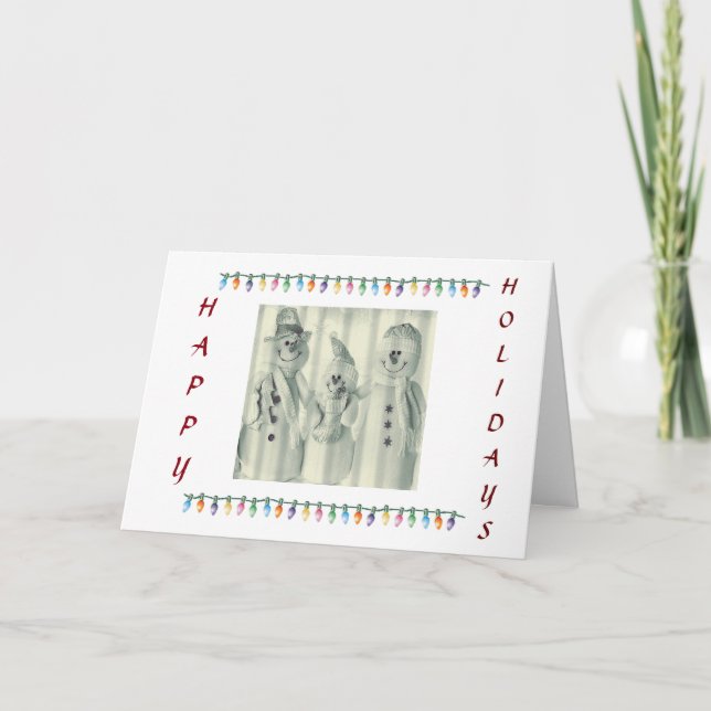 CARTES POUR FÊTES ANNUELLES **FAMILLE DE MORTS NOEUDS** DIT JEUNE NOËL (Devant)