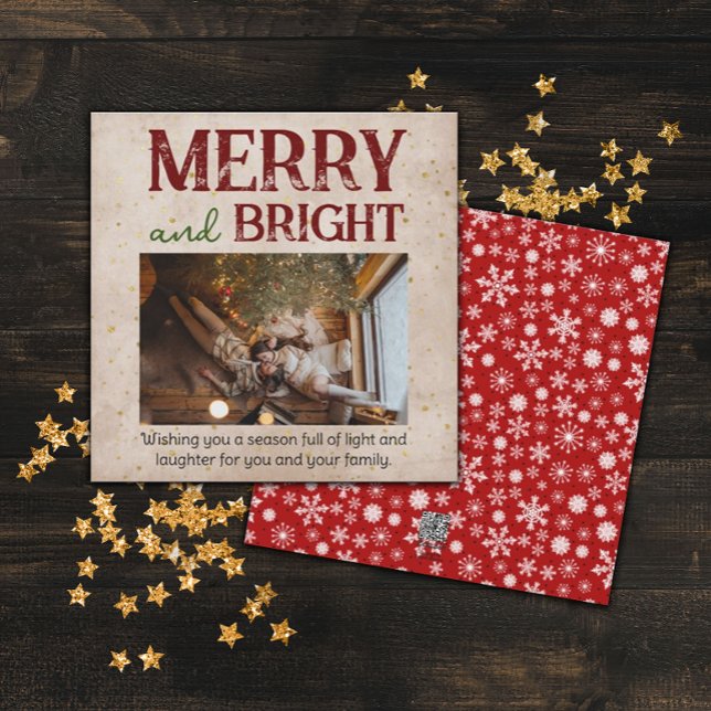 Cartes Pour Fêtes Annuelles Famille De Noël Joyeuse Et Lumineuse (Créateur téléchargé)