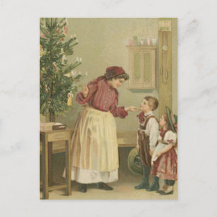 Cartes Pour Fêtes Annuelles Famille de Noël Vintage