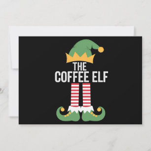 Cartes Pour Fêtes Annuelles Famille d'elfes du café groupe coordonné Noël