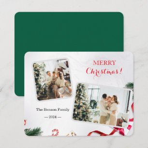 Cartes Pour Fêtes Annuelles Famille mignonne Joyeux Noël 2 Photo