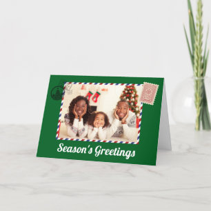 Cartes Pour Fêtes Annuelles Famille Photo thème Poster Noël