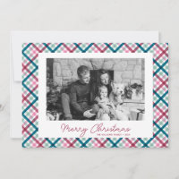 Famille Plaid Moderne Photo Joyeux Noël