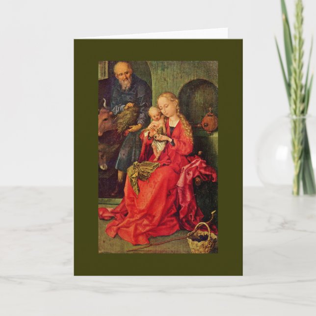 Cartes Pour Fêtes Annuelles Famille sainte (Devant)