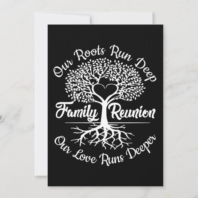 Cartes Pour Fêtes Annuelles Family Reunion (Devant)