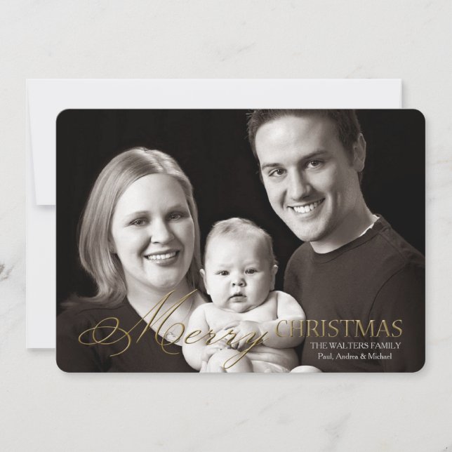 Cartes Pour Fêtes Annuelles Fantastique Font Photo Holiday Card (Devant)