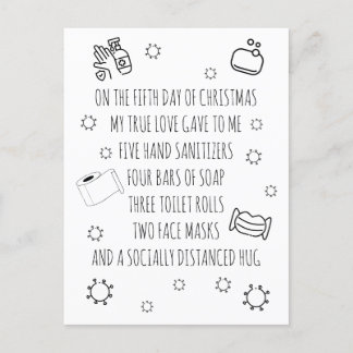 Cartes Pour Fêtes Annuelles Fantastique Pandemic Covid Christmas