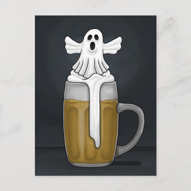 Cartes Pour Fêtes Annuelles Fantôme de Boo Halloween (Devant)