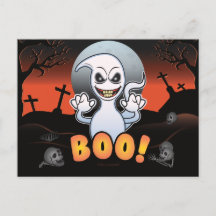 Fantôme Éffrayant dans un cimetière ! Halloween Fu