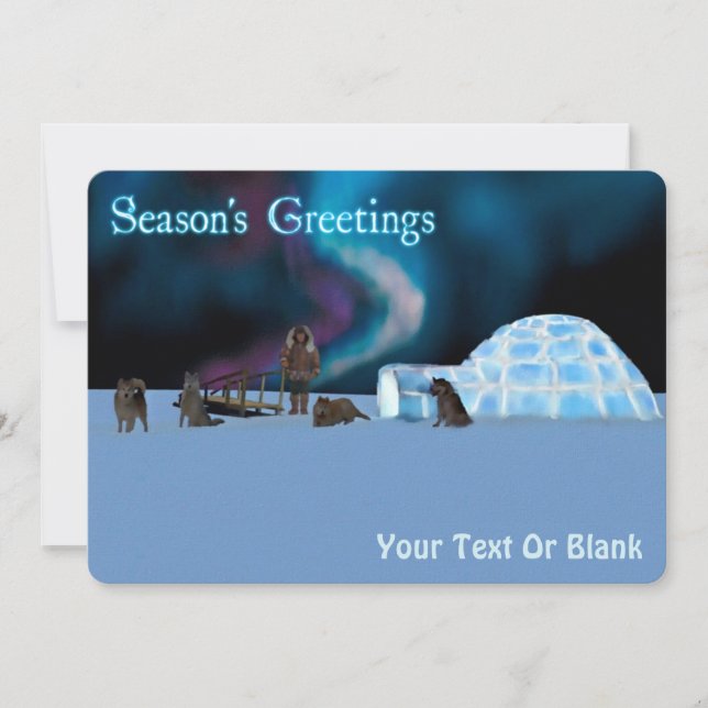 Cartes Pour Fêtes Annuelles Far North Christmas - Bonnes Fêtes (Devant)