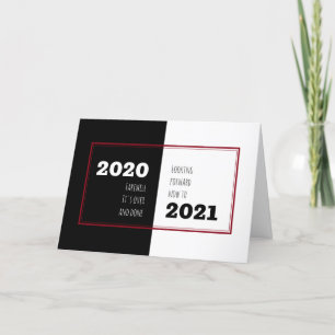 Cartes Pour Fêtes Annuelles FAREWELL 2020   Perspectives 2021   Nouvel An