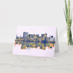 Cartes Pour Fêtes Annuelles Fargo Skyline