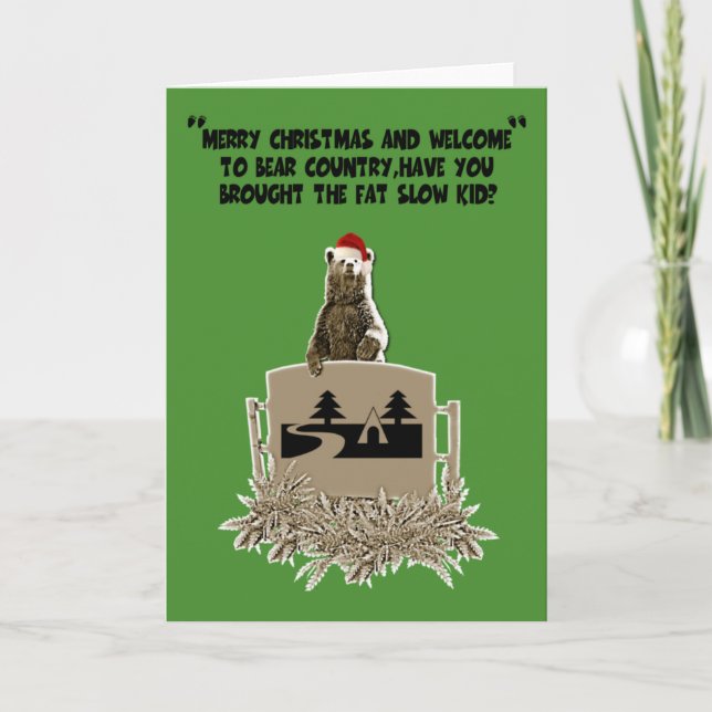 Cartes Pour Fêtes Annuelles Fatigue drôle Noël (Devant)