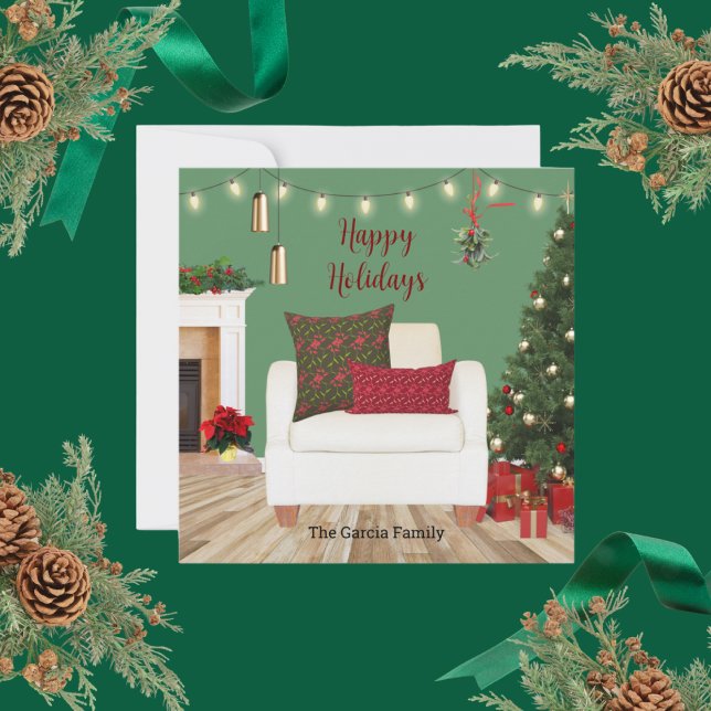 Cartes Pour Fêtes Annuelles Fauteuil Confort et Joie (Créateur téléchargé)