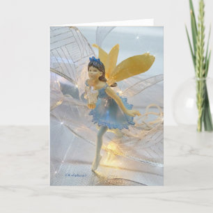 Cartes Pour Fêtes Annuelles Fée bleue courant1