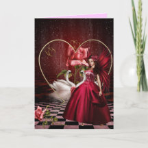 Fée de la Saint Valentin Rouge