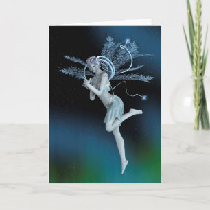 Cartes Pour Fêtes Annuelles Fée d'hiver
