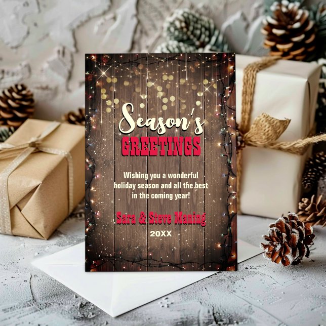 Cartes Pour Fêtes Annuelles Fée rustique du Pays Noël (Créateur téléchargé)