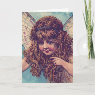 Cartes Pour Fêtes Annuelles Fée vintage, Noël