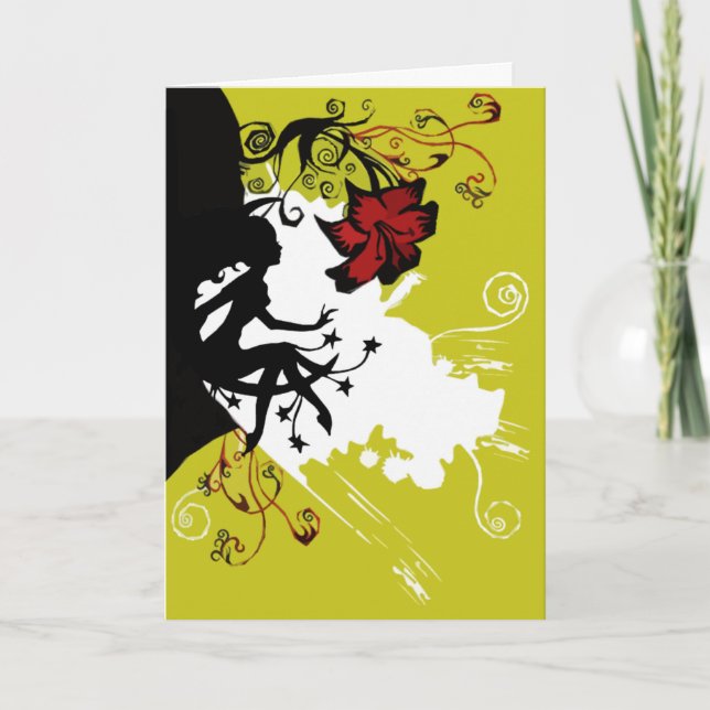 Cartes Pour Fêtes Annuelles Féerie jardin - Customisé (Devant)