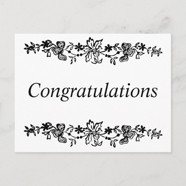 Cartes Pour Fêtes Annuelles Félicitations (Devant)