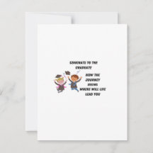 Félicitations à la diplômée sur un