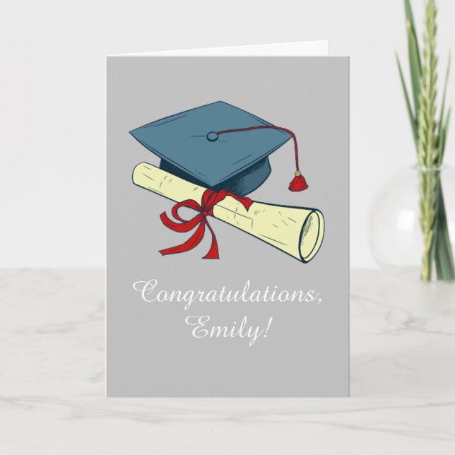Cartes Pour Fêtes Annuelles Félicitations à l'obtention du diplôme Classic Car (Devant)