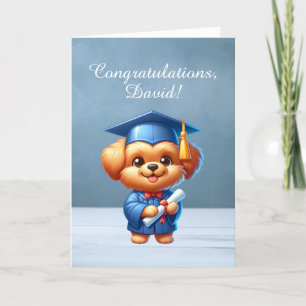 Cartes Pour Fêtes Annuelles Félicitations à l'obtention du diplôme - Happy Pup