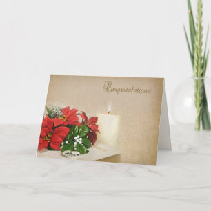 Cartes Pour Fêtes Annuelles Félicitations au Mariage de Noël