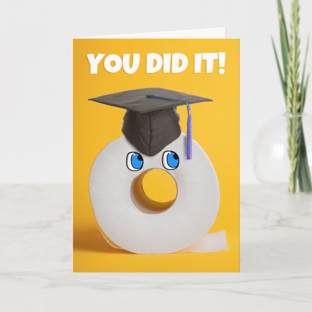 Cartes Pour Fêtes Annuelles Félicitations aux diplômés de rouleaux de papier t (Devant)