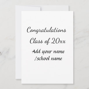 Cartes Pour Fêtes Annuelles Félicitations classe d'ajouter le nom d'année scol