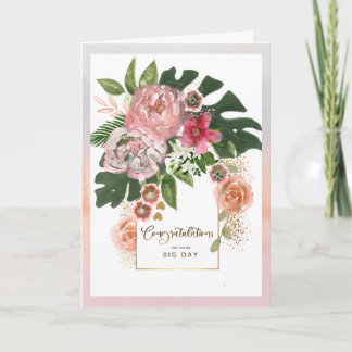 Cartes Pour Fêtes Annuelles Félicitations pour l'anniversaire de mariage Flora