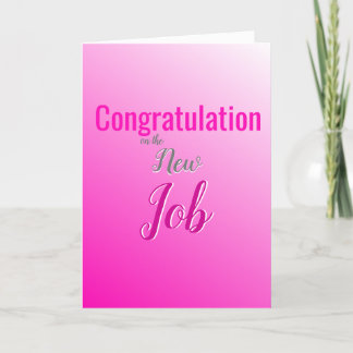 Cartes Pour Fêtes Annuelles Félicitations pour le nouveau travail