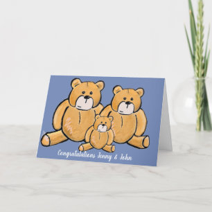 Cartes Pour Fêtes Annuelles Félicitations pour votre nouvel ours en peluche