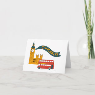 Cartes Pour Fêtes Annuelles Félicitations sur le thème de Londres avec Big Ben