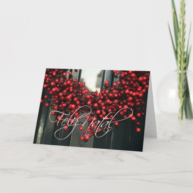Cartes Pour Fêtes Annuelles Feliz Natal, Portuguese Christmas card (Devant)