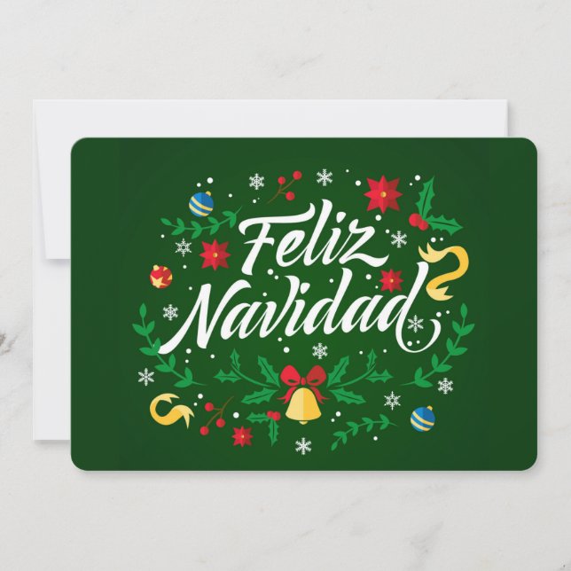 Cartes Pour Fêtes Annuelles Feliz Navidad (Devant)