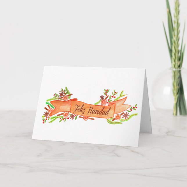 Cartes Pour Fêtes Annuelles Feliz Navidad (Devant)
