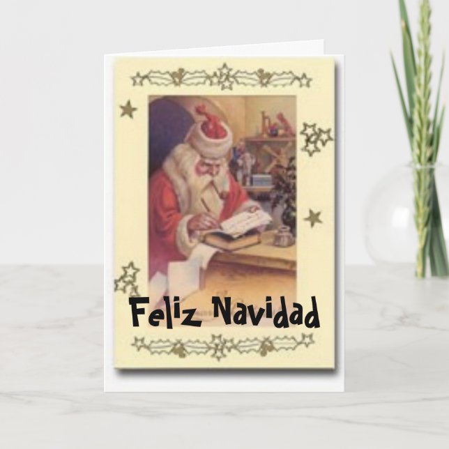 Cartes Pour Fêtes Annuelles Feliz Navidad (Devant)