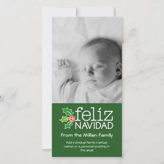 Cartes Pour Fêtes Annuelles Feliz Navidad - 1 photo verticale