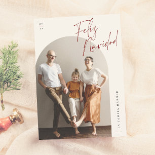 Cartes Pour Fêtes Annuelles Feliz Navidad Arch