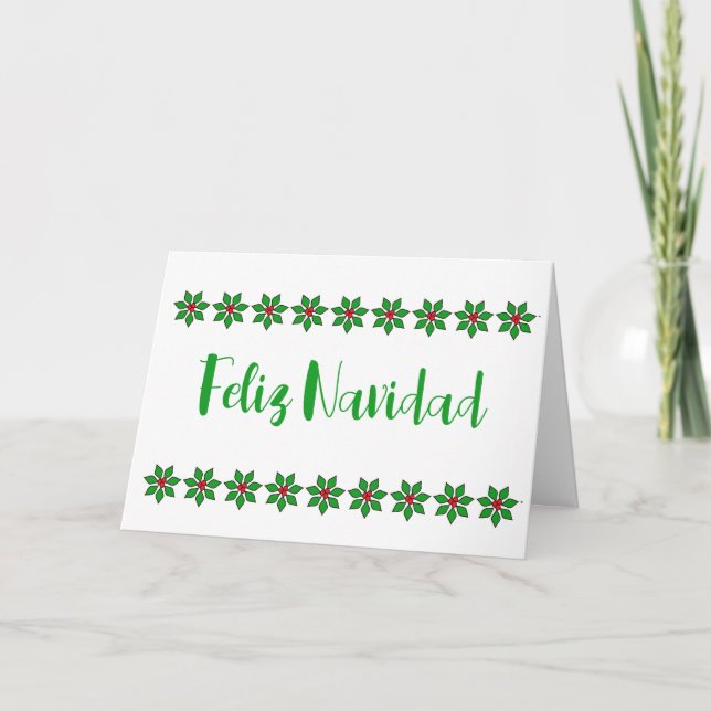 Cartes Pour Fêtes Annuelles Feliz Navidad Christmas (Devant)