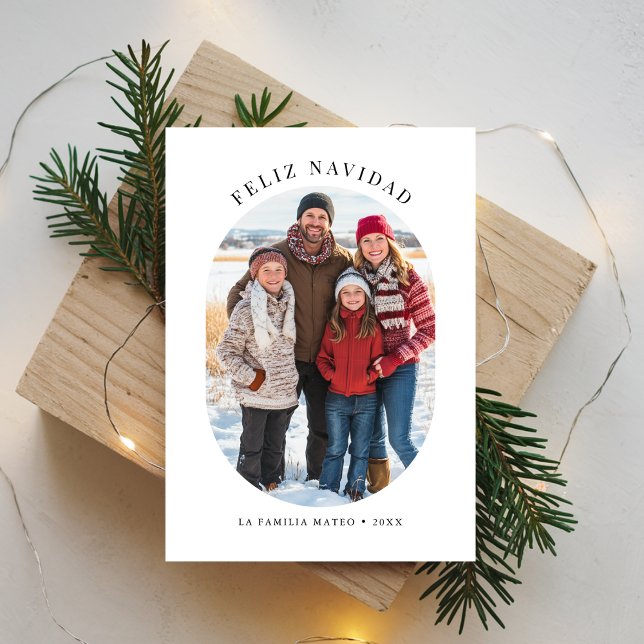Cartes Pour Fêtes Annuelles Feliz Navidad Christmas Family Capsule Photo (Créateur téléchargé)