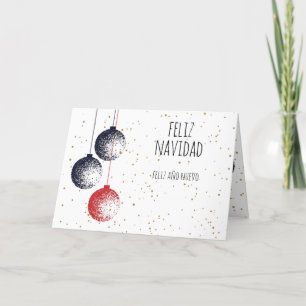 Cartes Pour Fêtes Annuelles Feliz Navidad, Feliz Año Nuevo