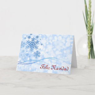 Cartes Pour Fêtes Annuelles Feliz Navidad Joyeux Noël en espagnol
